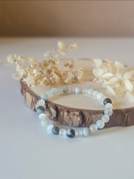 Heilsteinarmband Amazonit-Selenit