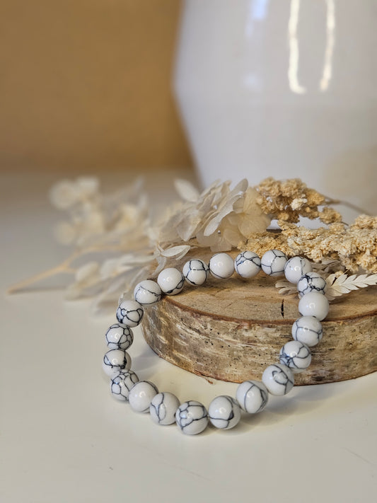 Heilsteinarmband Howlith