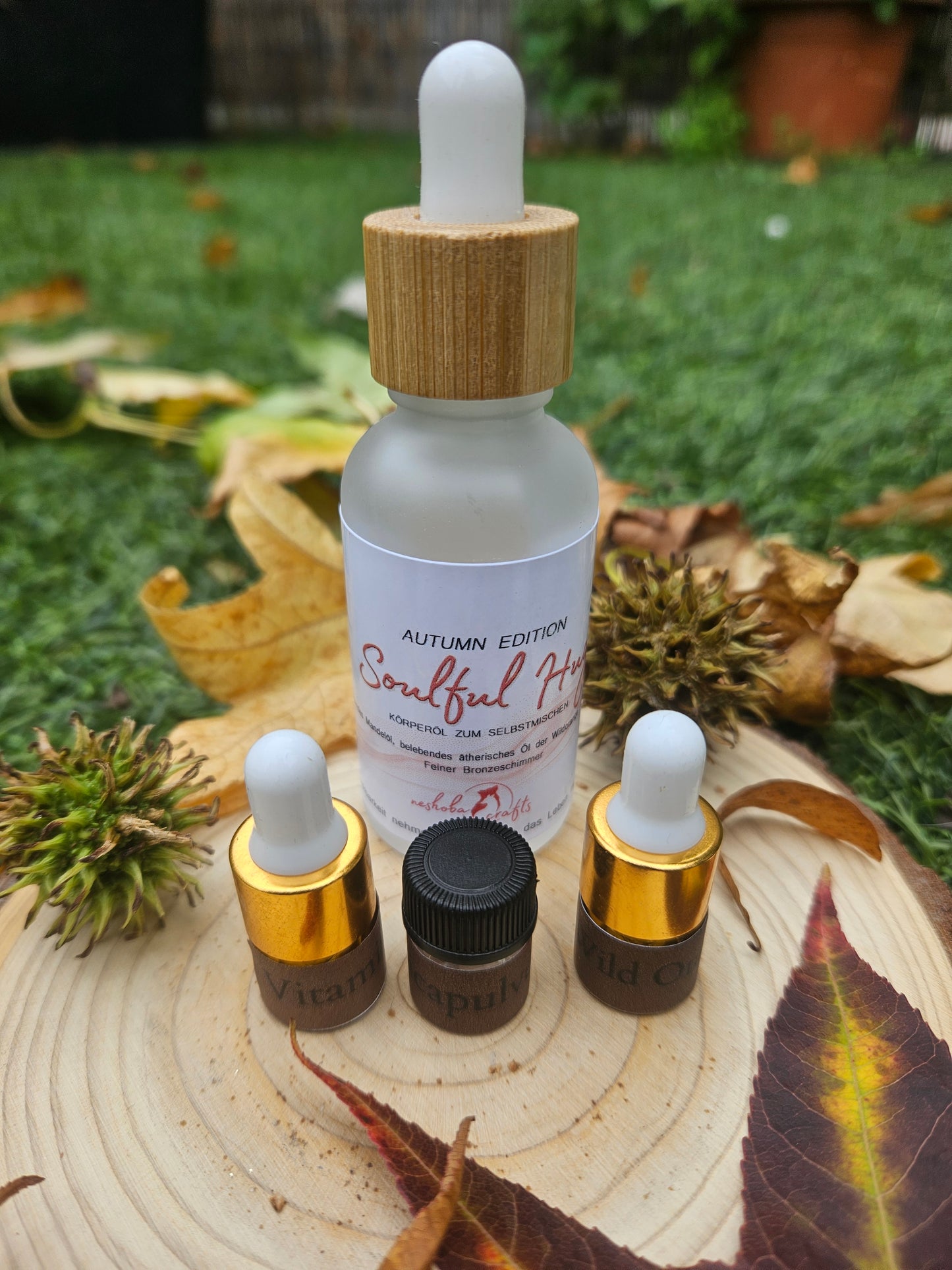 Bodyglowöl - Herbstedition mit Inner calm und Soulful hug (Öle zum selbst mischen