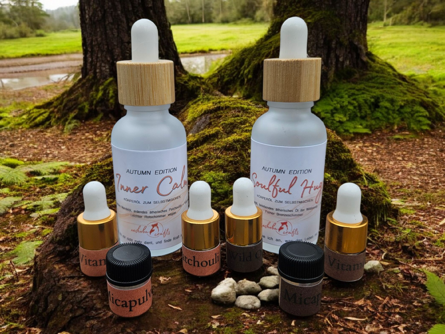 Bodyglowöl - Herbstedition mit Inner calm und Soulful hug (Öle zum selbst mischen