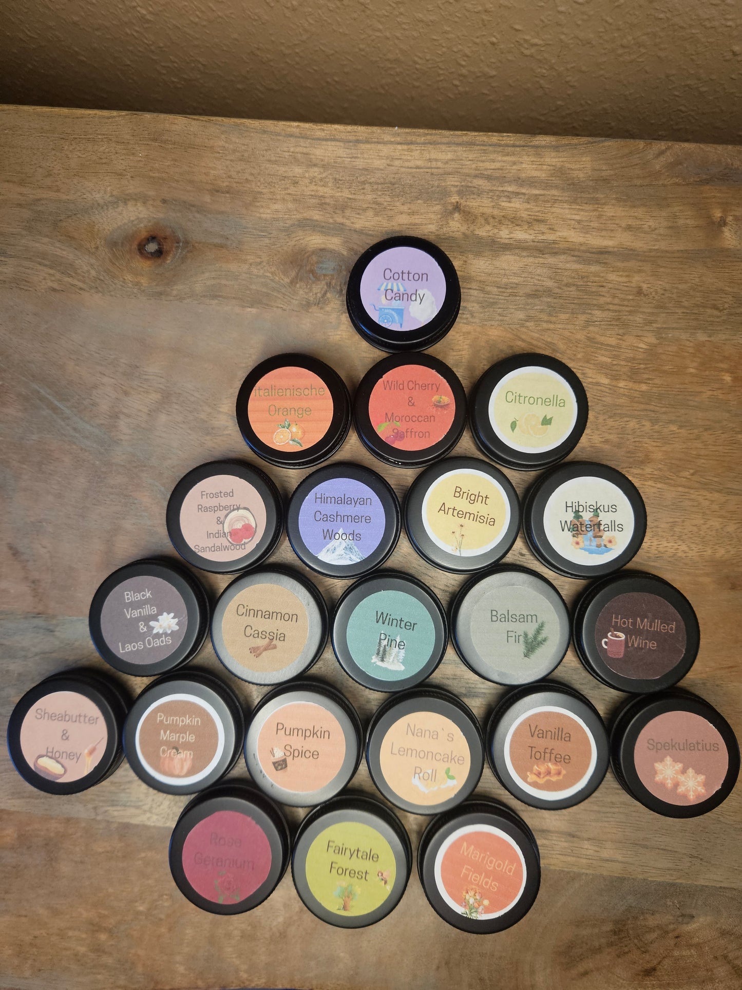 15 ml Duftproben, Miniteelicht, Miniritualkerzen